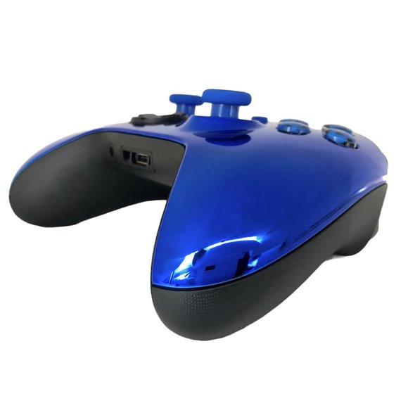 Custom Microsoft Xbox Series X / S Wireless Controller - Glossy Chrome Blue - Picture 6 of 8